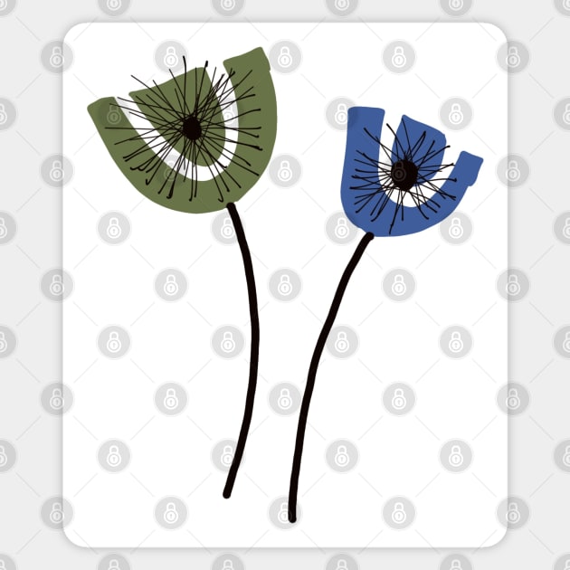 Post modern flowers Sticker by Jonesyinc